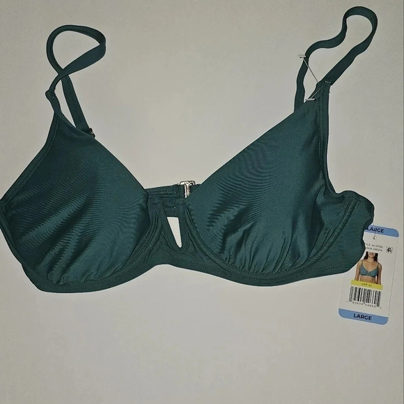 Anne Cole Limited Edition Ladies Swim V-Wire Bikini Top - Picture 2 of 5